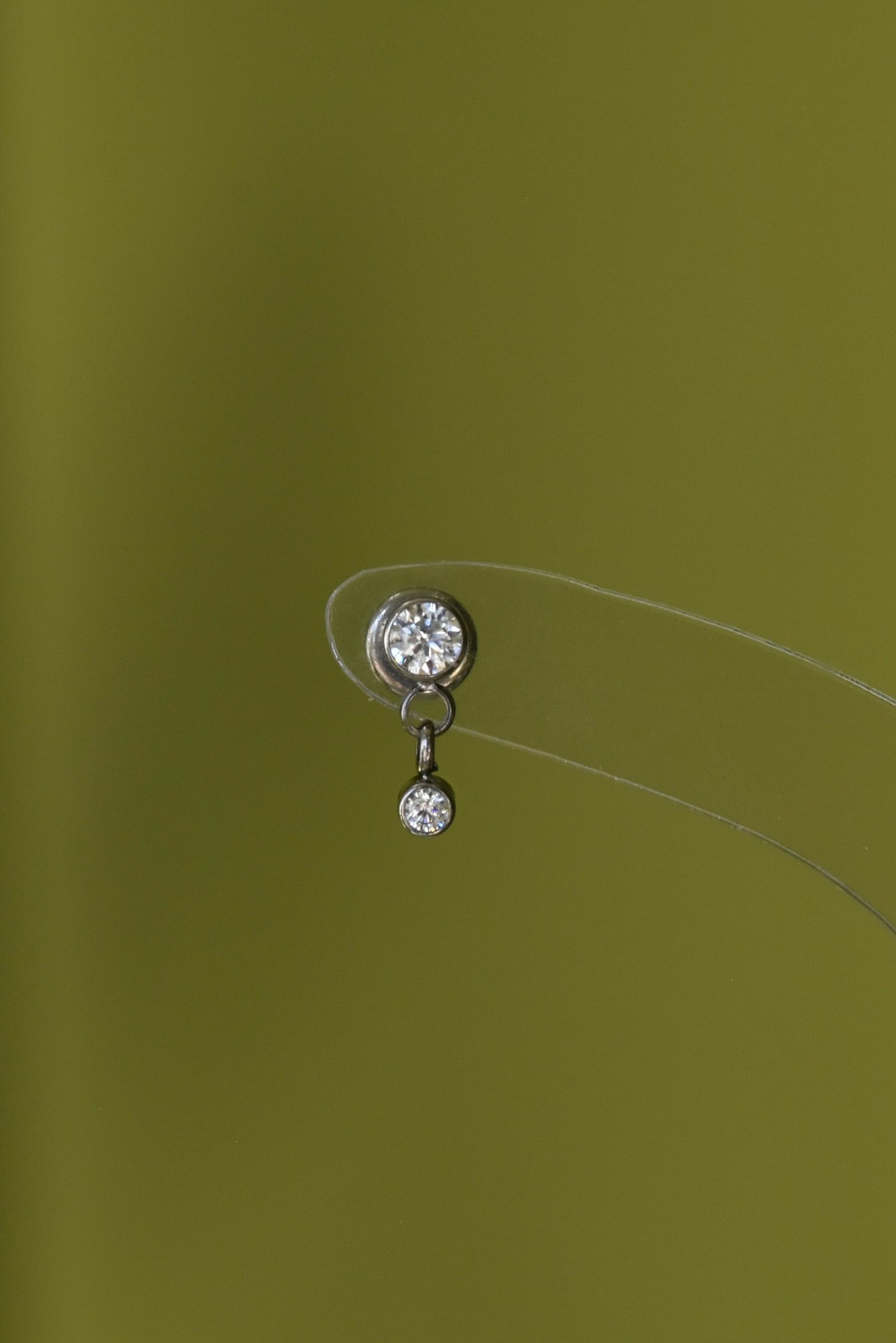 Classic Titanium Dangle Stud