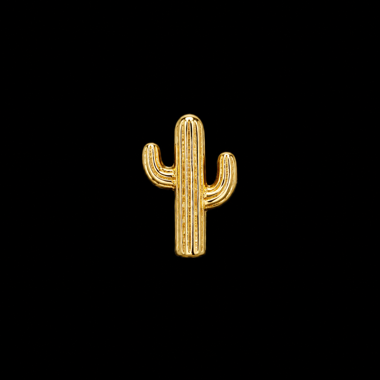 14K Cactus Stud