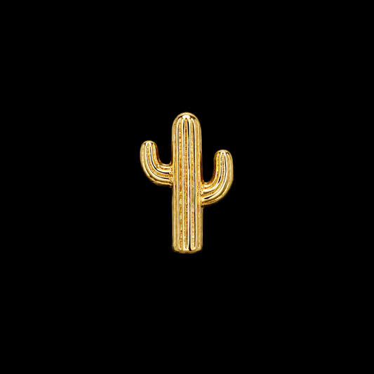 14K Cactus Stud