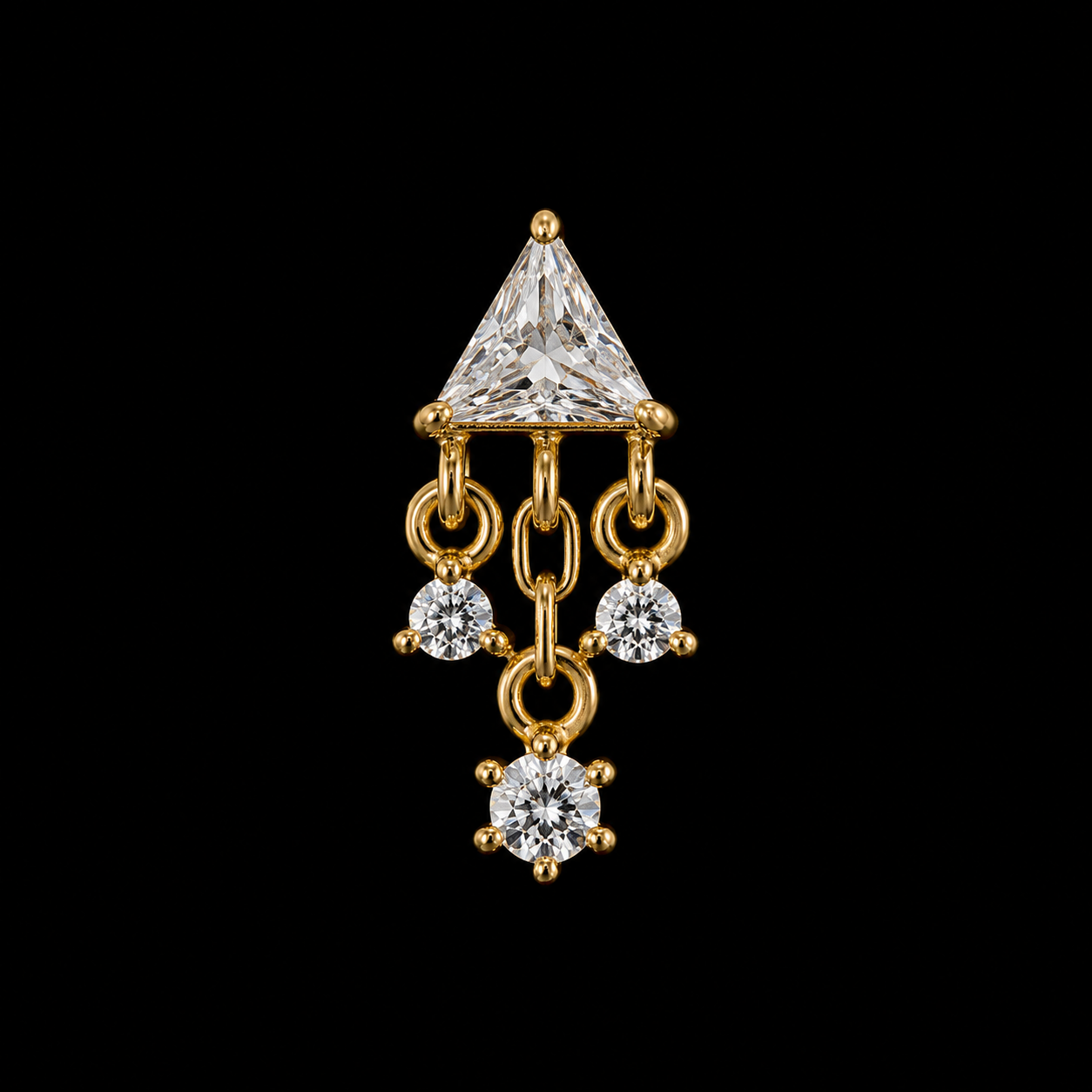 14K Chandelier Stud