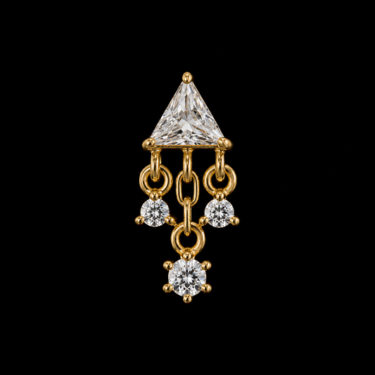 14K Chandelier Stud