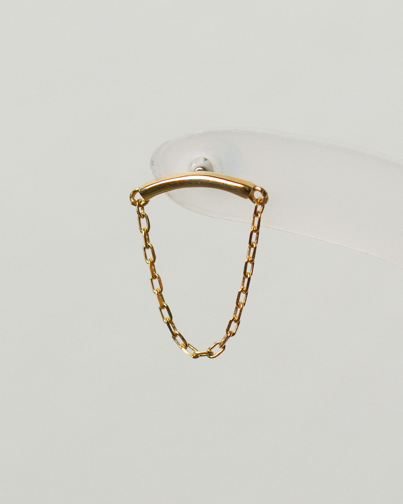 14K Curved Chain Dangle Stud – APT. 144