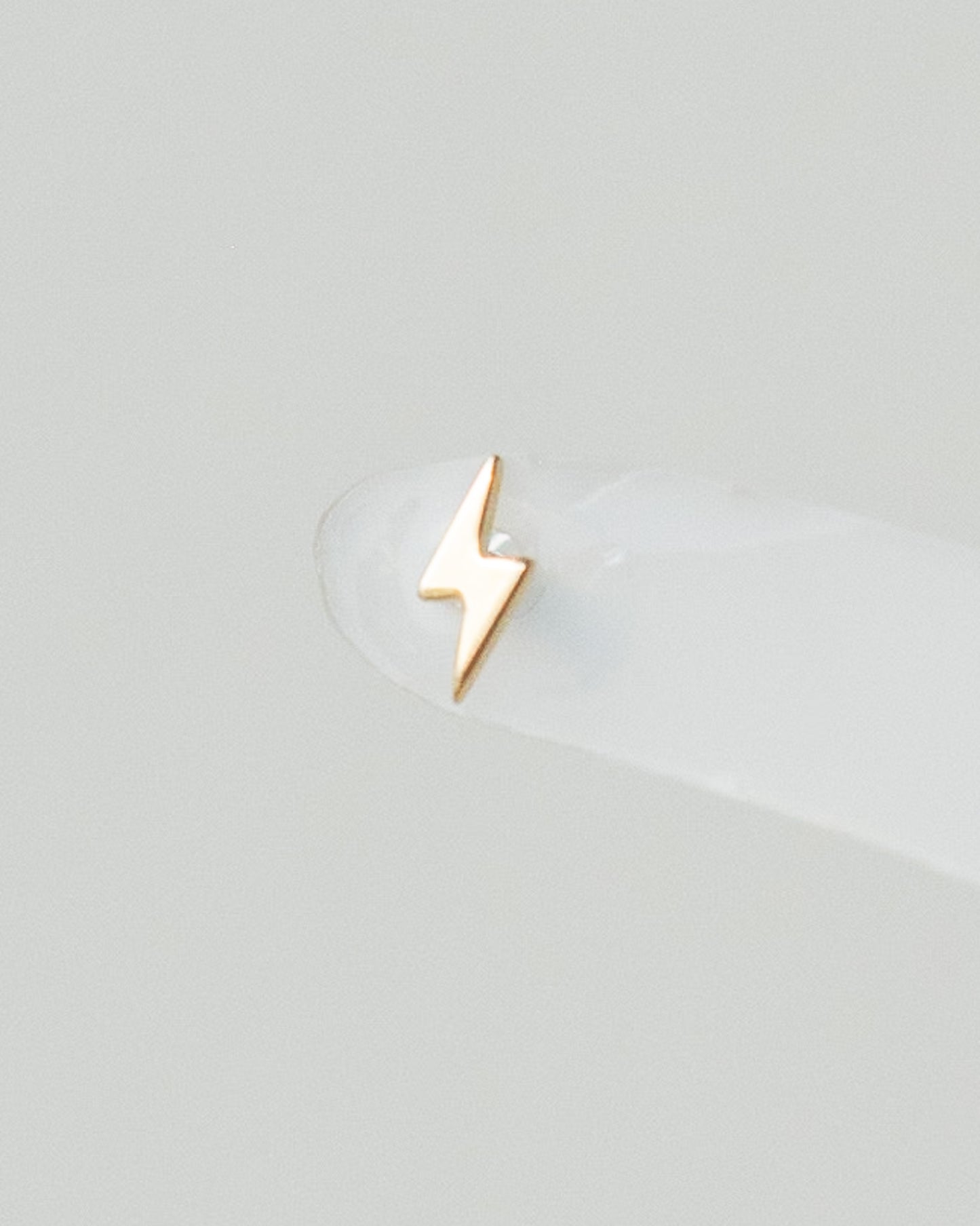 14K Lightning Bolt Stud