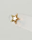 14K Quilted Star Stud