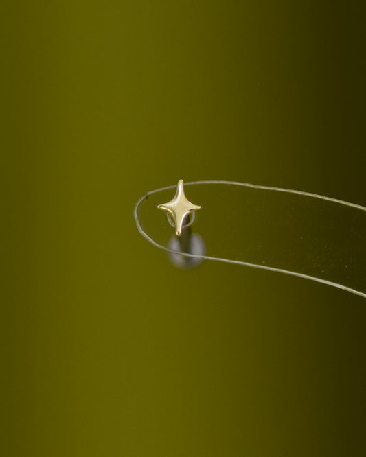 14K Starlight Stud