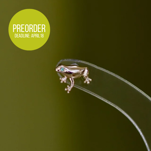 14K Frog Stud