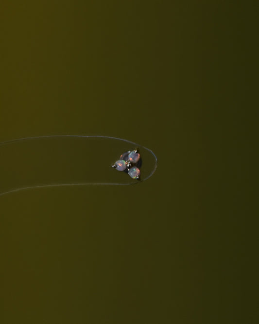 14K Opal Tri Stud