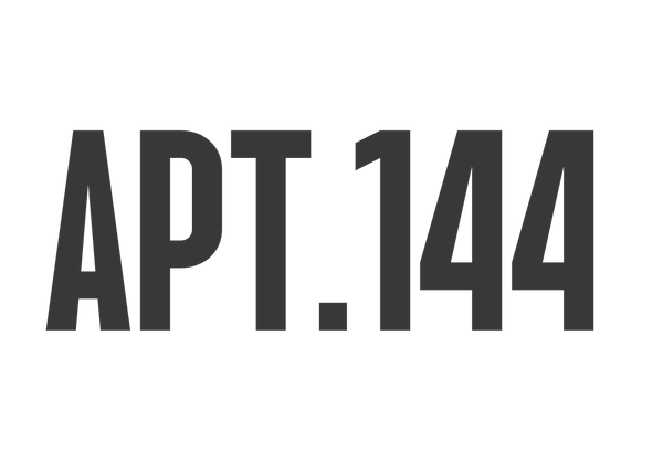 APT. 144 Jewelry Studio Logo white background and black font