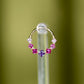 14K Princess Hinge Hoop