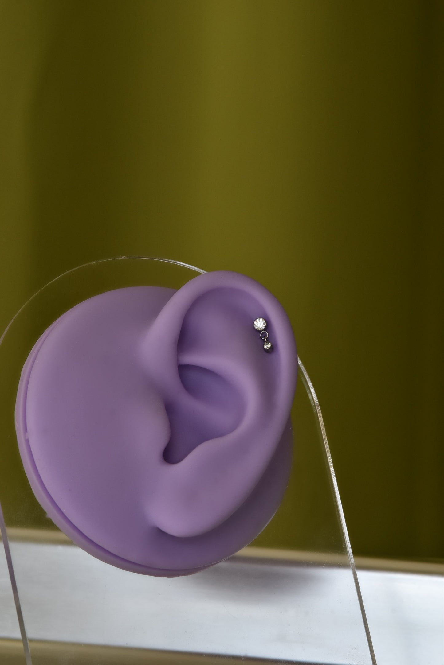 Classic Titanium Dangle Stud