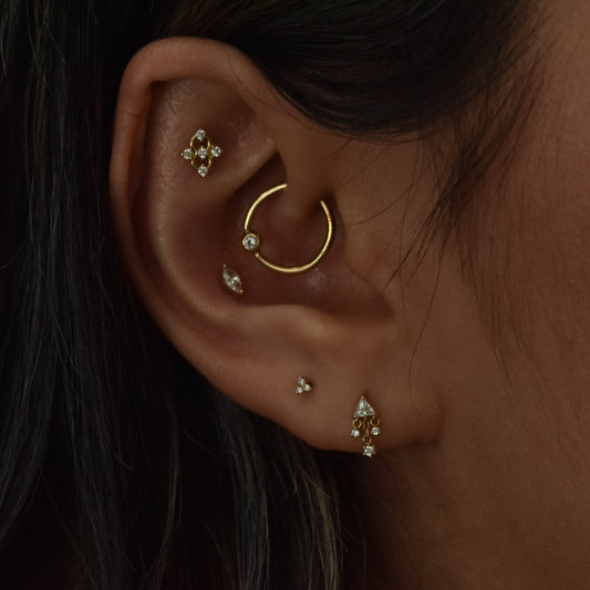 14K Chandelier Stud