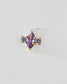14K Amethyst Double Sided Stud