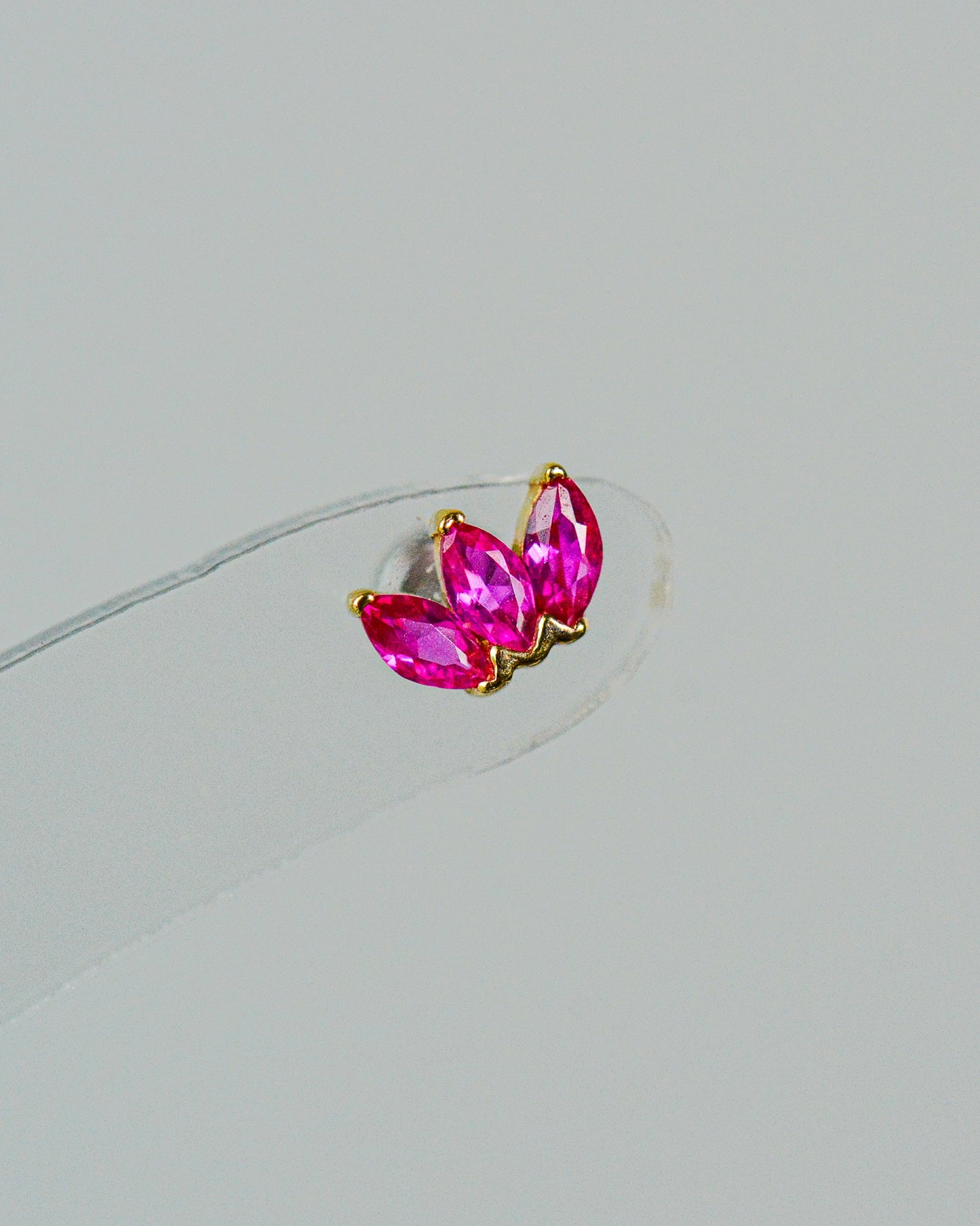 14K Marquise Stud