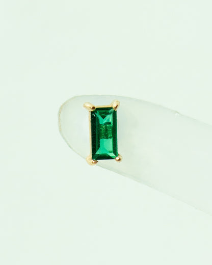 14K Emerald Baguette