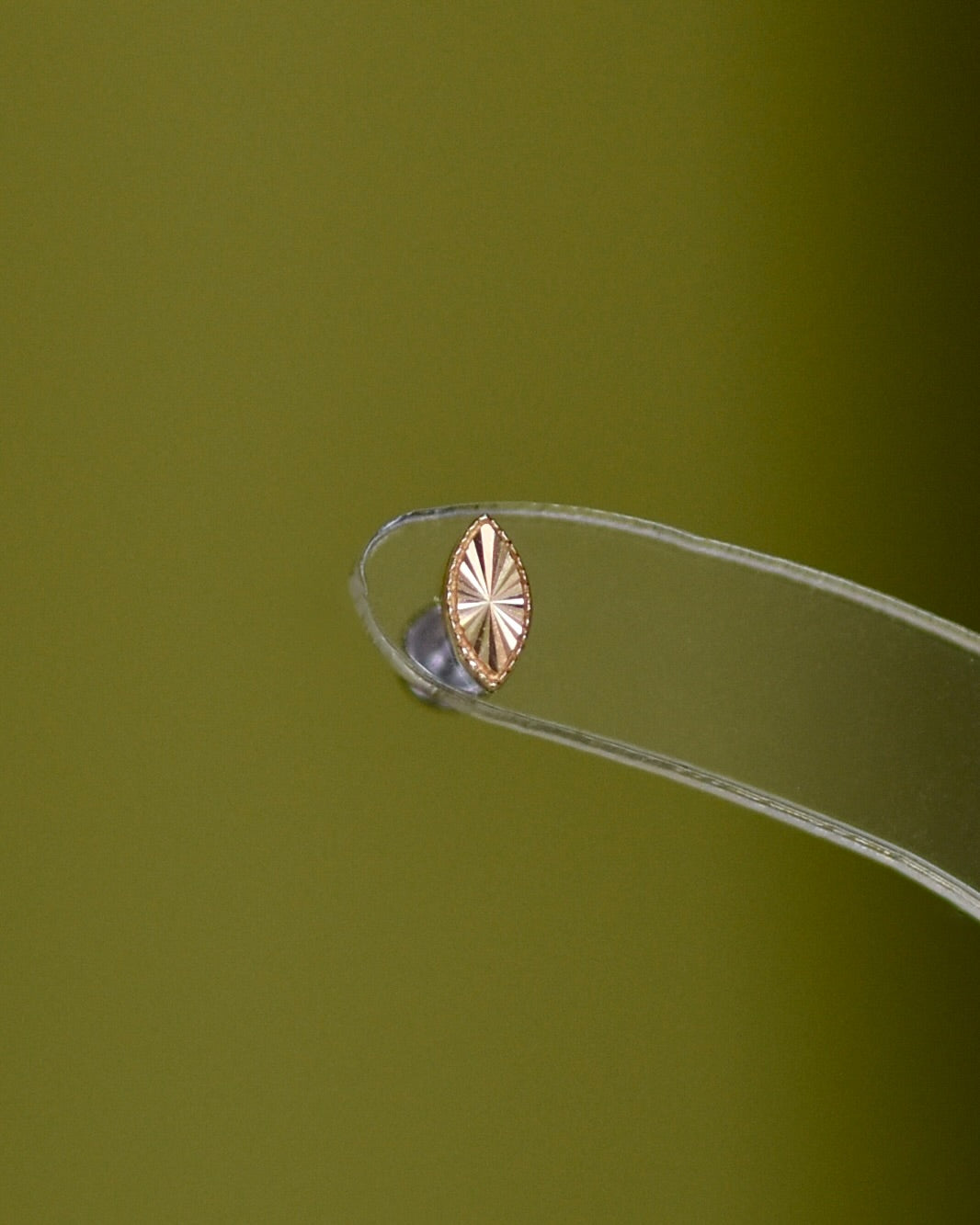 14K Halo Marquise Stud