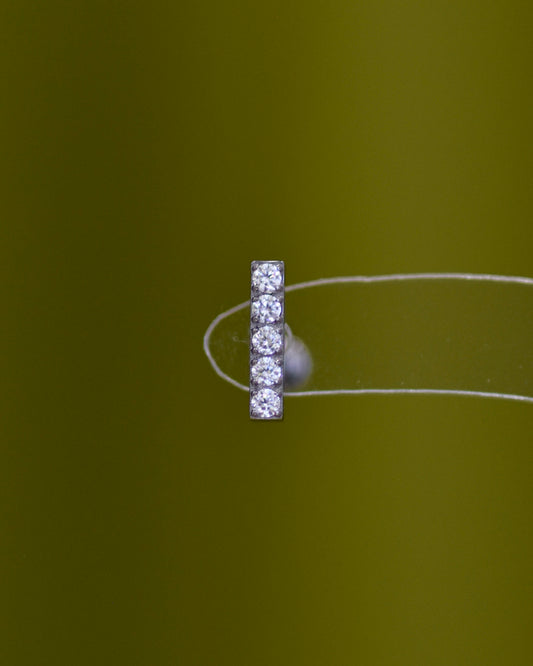 Five-Stone Bar Stud