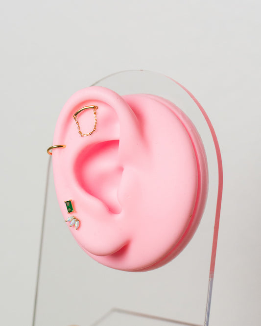 14K Emerald Baguette