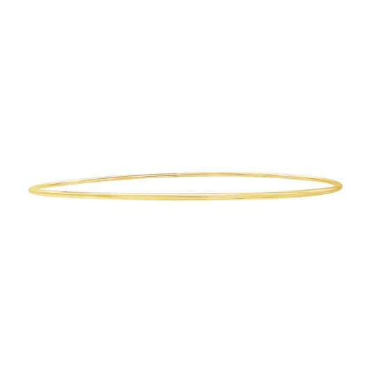 Plain Wire Bangle Bracelet in Gold-Filled