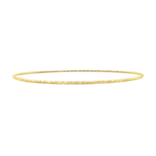 Glitter Wire Bangle Bracelet in Gold Filled