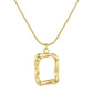 An Image of our Textured Square Necklace 