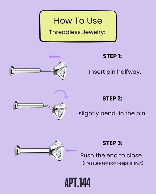 14K Triple Ball Stud