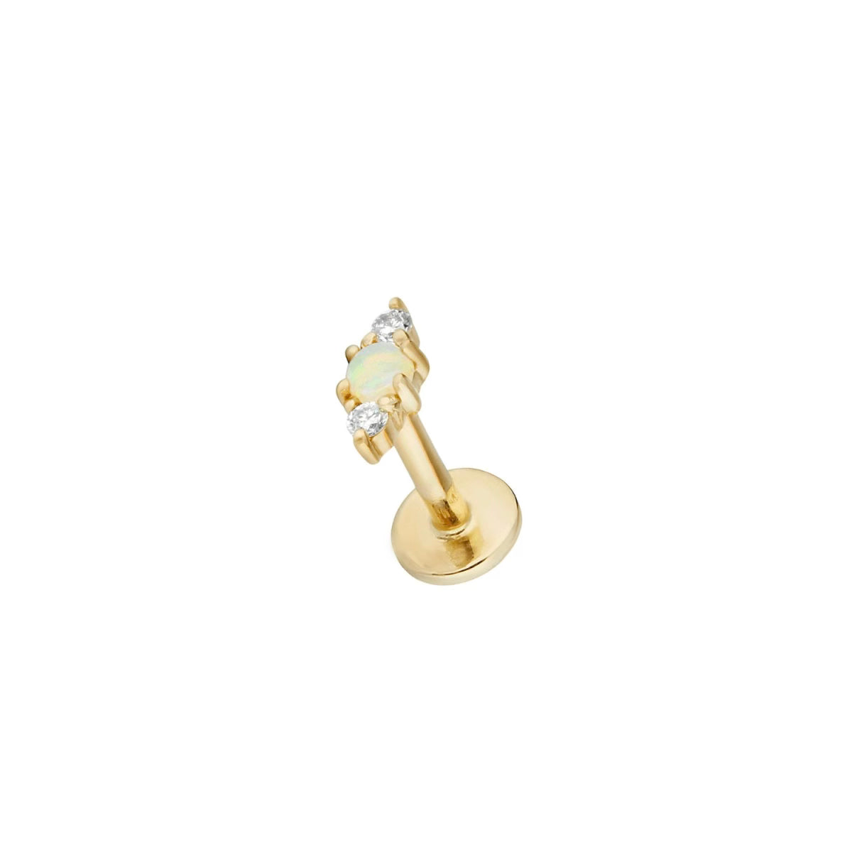 14K Solid Gold Fairy Threaded Labret